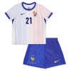 Maglia ufficiale Francia L. Hernandez 21 Trasferta Euro 2024 per Bambino